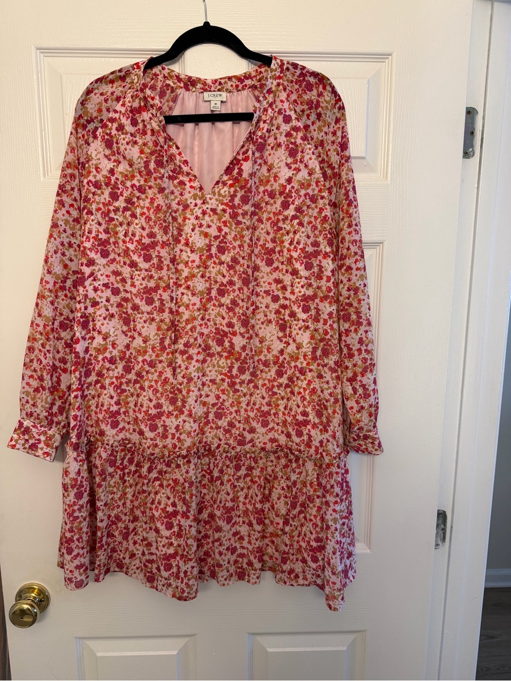 J. Crew Factory Pink Floral Mini Dress